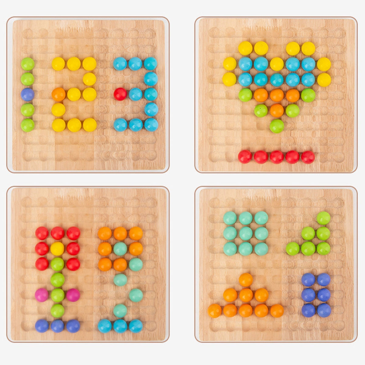 Montessori Kralen-Logikspiel – Fördert Farbenlehre & Denkvermögen