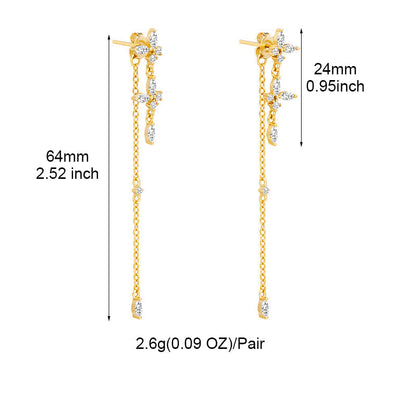 Zeitlose Ohrringe Mit Zirkonia - GleamPearl