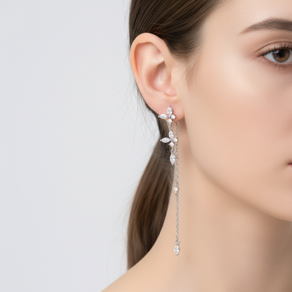 Zeitlose Ohrringe Mit Zirkonia - GleamPearl
