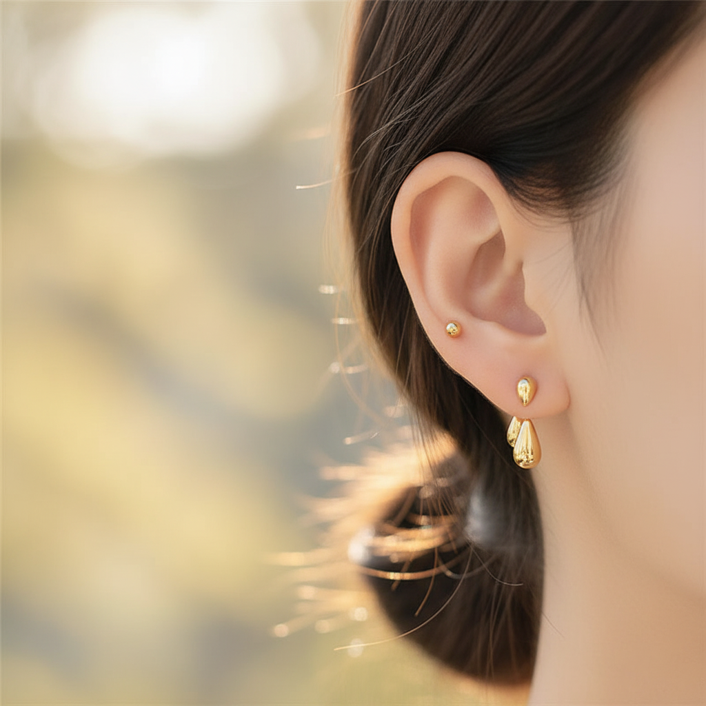 Zierliche Ohrstecker - DropGlimmer