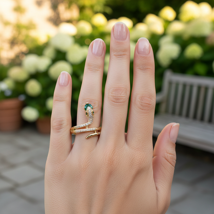 Zirkon Besetzter Ring - SerpentStyle