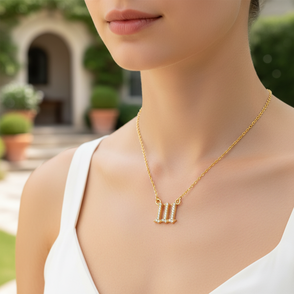 Zirkonia-Halskette - AngelNumbersNecklace
