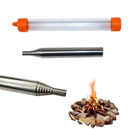 Survival-Blasrohr für Outdoor-Kochen – FireBoost