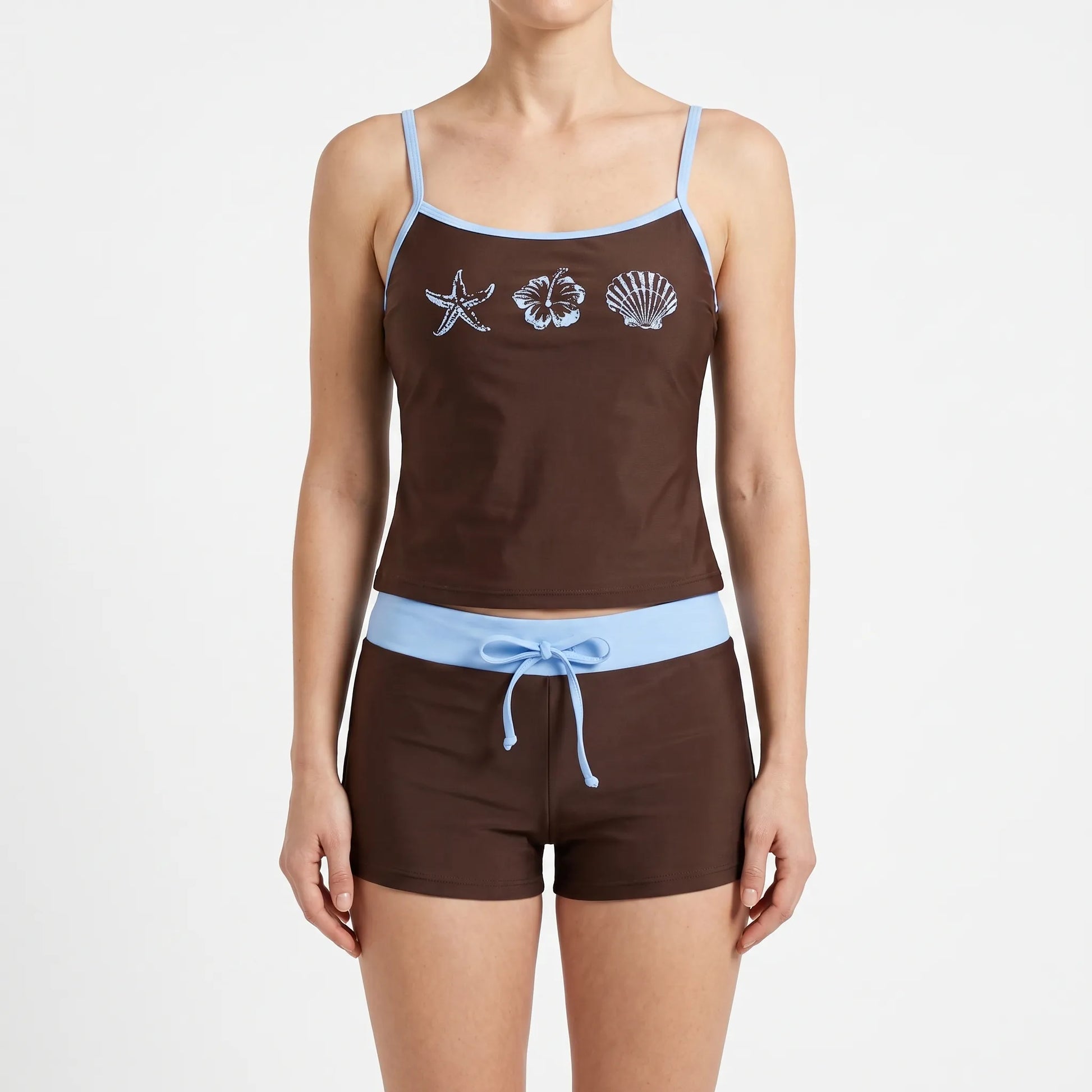 Zweiteiliges Bikini Damen Set Mit Kontrasten - Alexandra