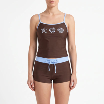 Zweiteiliges Bikini Damen Set Mit Kontrasten - Alexandra