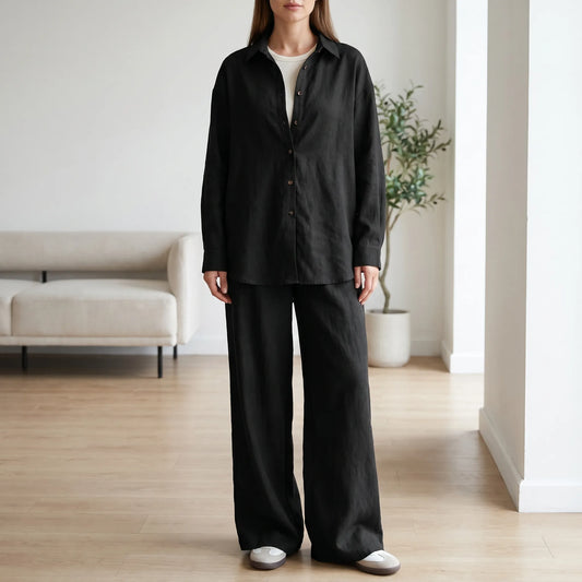 Zweiteiliges Hosen-Set Mit Lockerer Passform - Laxira