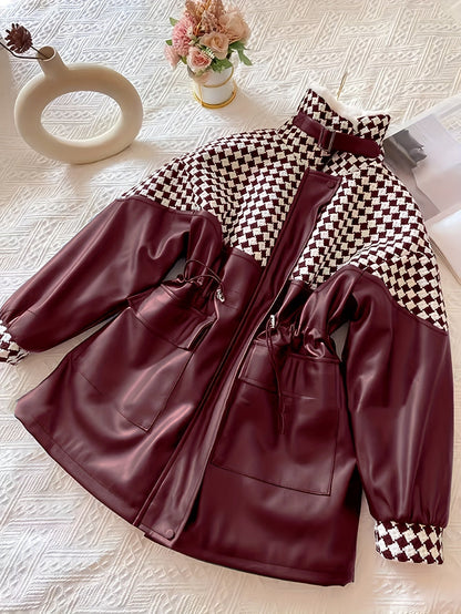 Damen Plüschjacke für Herbst & Winter – Maribel