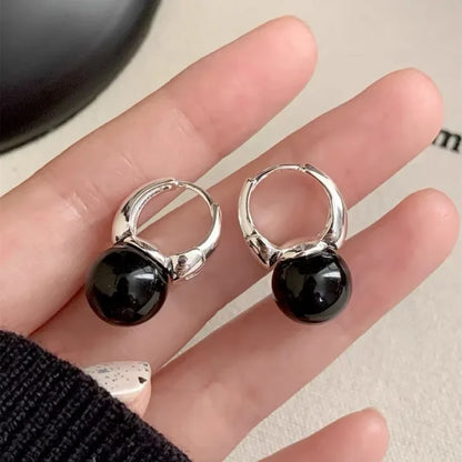Stilvolle Schwarze Onyx Ohrringe – Lina