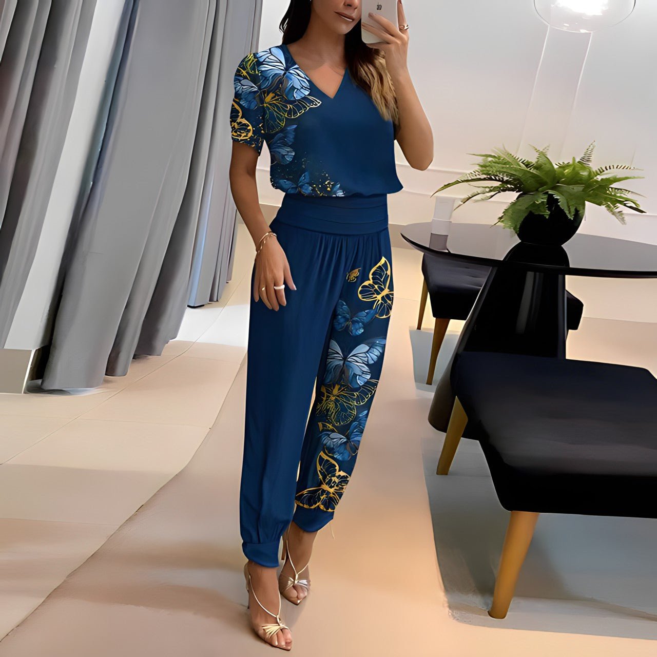 Damen Set mit Bluse und Hose – Aurora