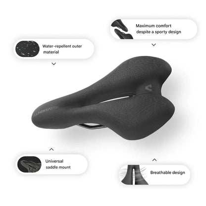 Ergonomisches Fahrrad-Sattel mit Memory Foam – SaddlePeak AirRide