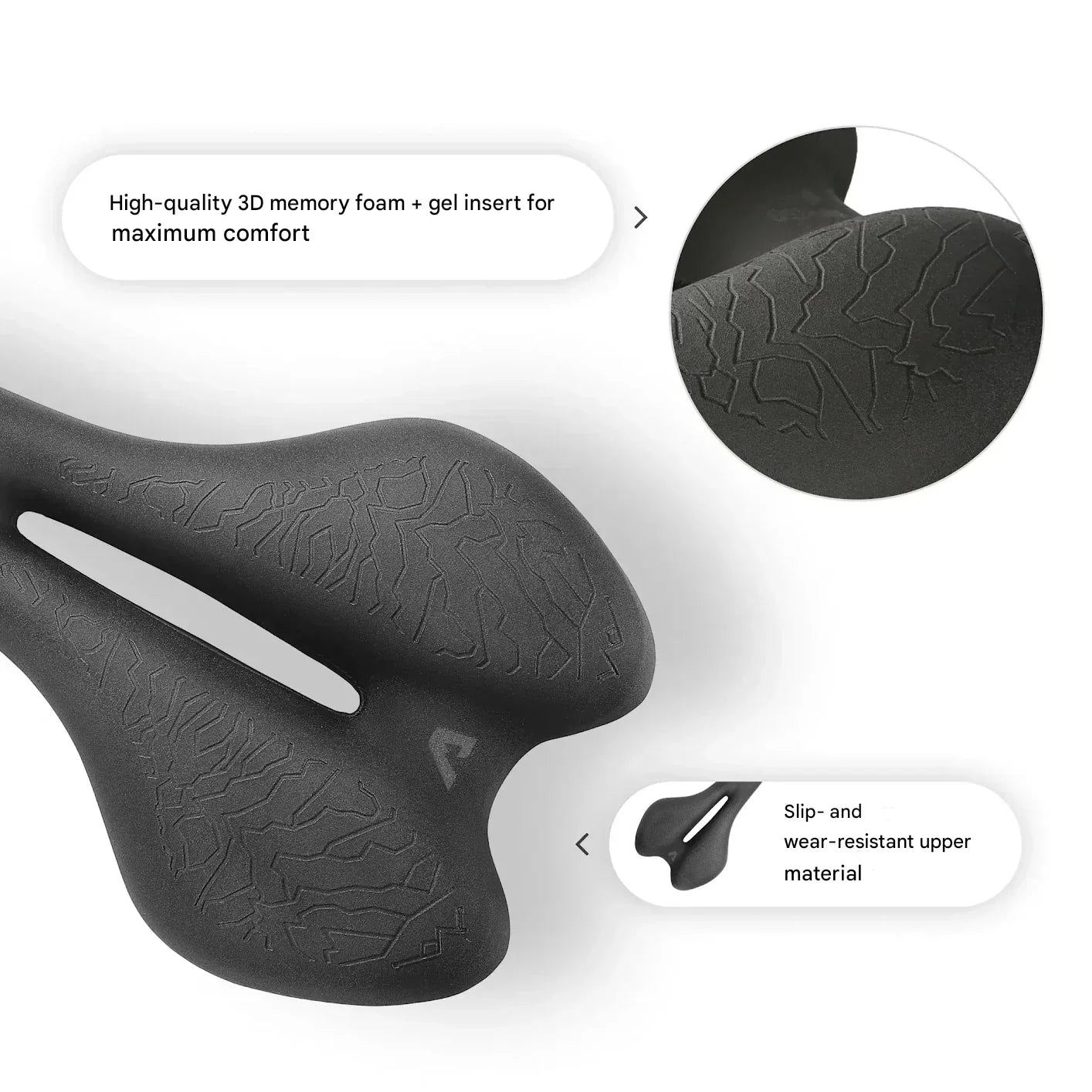 Ergonomisches Fahrrad-Sattel mit Memory Foam – SaddlePeak AirRide