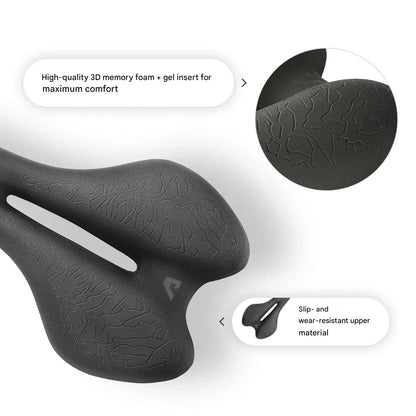 Ergonomisches Fahrrad-Sattel mit Memory Foam – SaddlePeak AirRide
