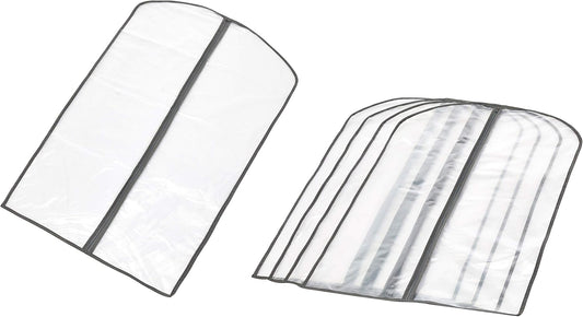 PEVA Kleideraufbewahrungstaschen Set – 5er-Pack Kleiderschutzhüllen mit Reißverschluss