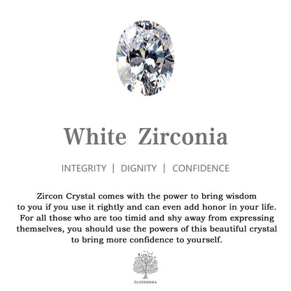 Weiße Opal- & Zirkonia-Kleeblatt-Ohrringe – Elena