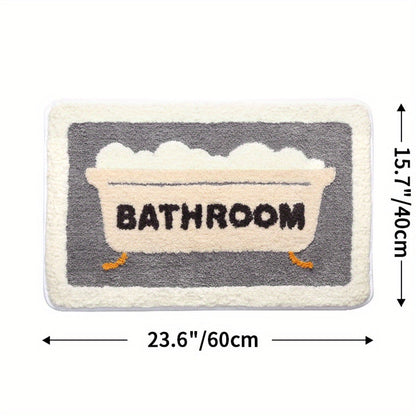 Superabsorbierende Antirutsch-Matte für Badezimmer und Toilette - Milo
