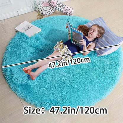 Runder Fluffy Teppich - Clouda