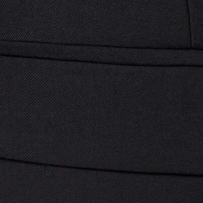 Schwarzer Baumwollhut, Nahaufnahme, Textur, modisches Accessoire, Unisex, Freizeitkleidung.