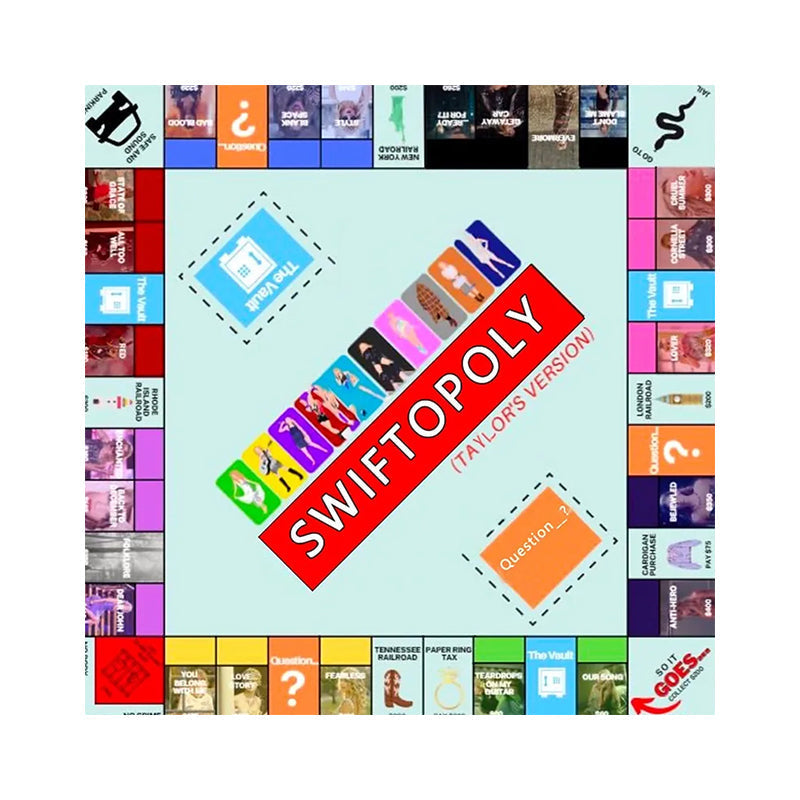 Musikbasiertes Brettspiel mit Songkarten und Monopolygeld für Spielabende