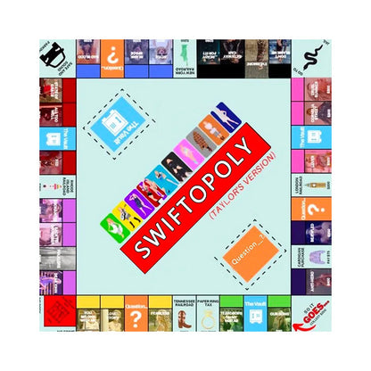 Musikbasiertes Brettspiel mit Songkarten und Monopolygeld für Spielabende