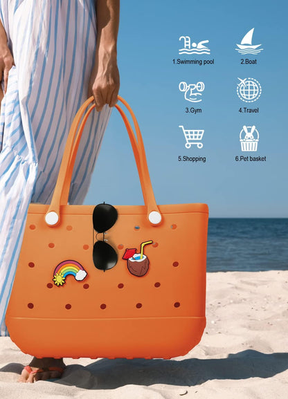 Wasserdichte EVA-Strandtasche – Große & Waschbare Tragetasche für den Herbstspaziergang draußen