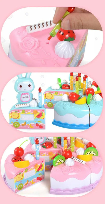 Kuchenspielzeug aus Kunststoff für Kinder zum Zählen, Schneiden & Dekorieren