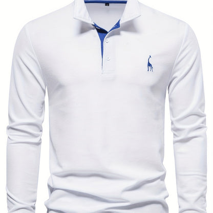 Bequeme Herren Polo mit langen Ärmeln