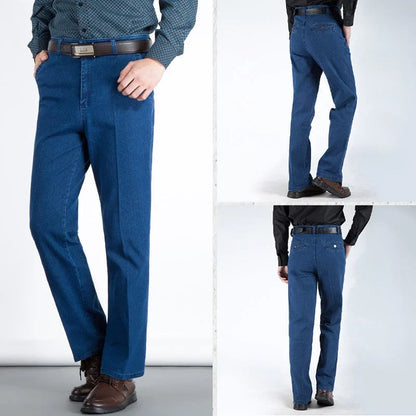 Herrenjeans mit Hoher Taille und Geradem Bein – Tobias