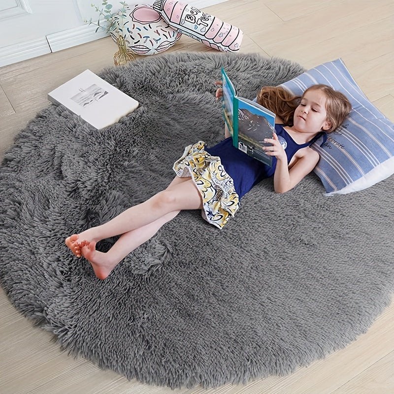 Runder Fluffy Teppich - Clouda