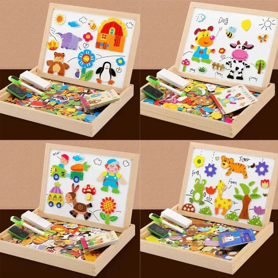 Magnetisches beidseitiges Zeichenbrett-Set – MiniArt Studio