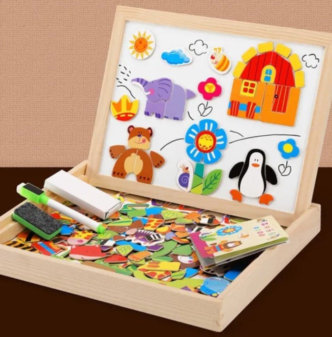 Magnetisches beidseitiges Zeichenbrett-Set – MiniArt Studio