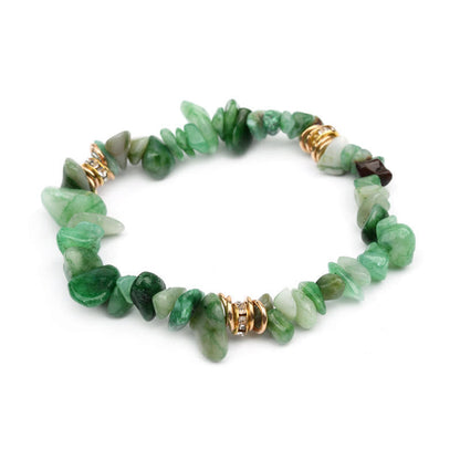 Stilvol Armband aus Naturstein und Kristallperlen - Celine