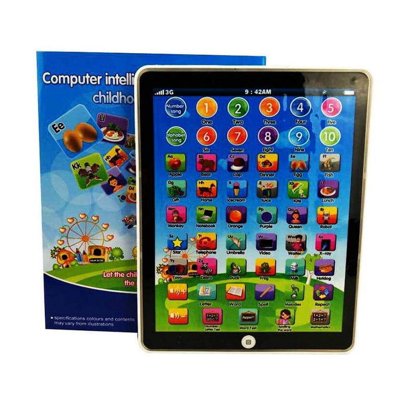Interaktives Lern-Tablet für Kleinkinder mit Ton, Farben & Quiz-Funktion – 7,5 Zoll