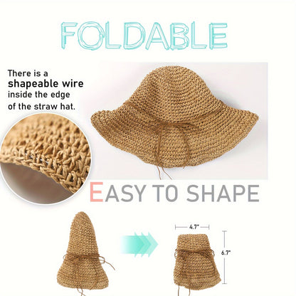Häkelnder Boho Strohhut für Sommerreisen – Elouan