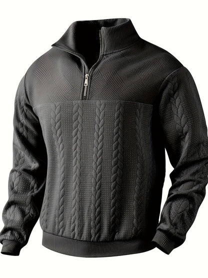 Vintage Herrenpullover mit Reißverschluss – Victor