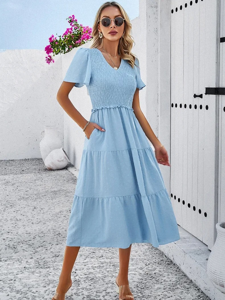 Herbstkleid mit lockerer Passform – Nadezhda