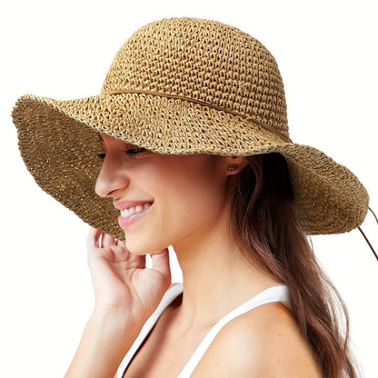 Häkelnder Boho Strohhut für Sommerreisen – Elouan