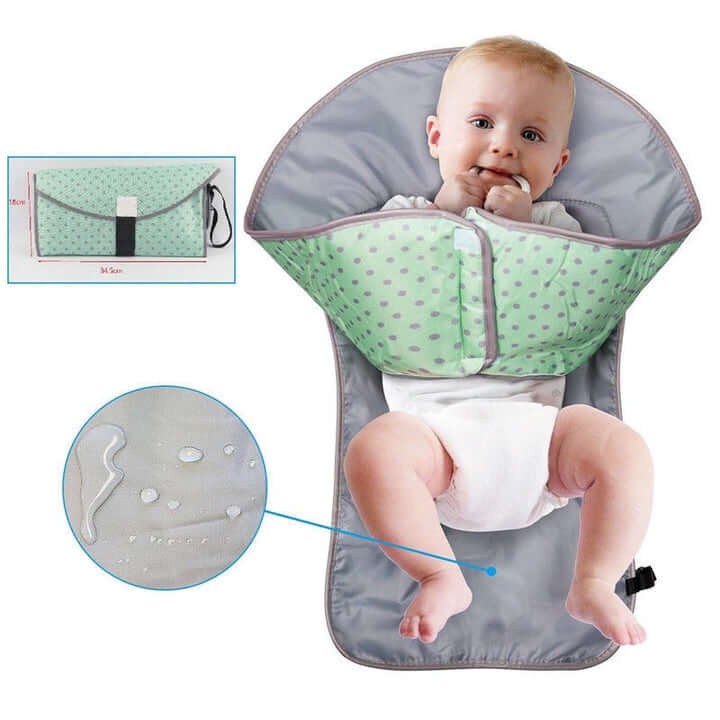 3-in-1 Wickelunterlage für Babys mit Spielzeughalterung – WickelPlus (1 kaufen, 1 gratis)
