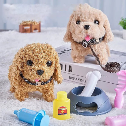 Laufender Plüschhund mit Bewegung – Interaktives Kuscheltier für Kinder