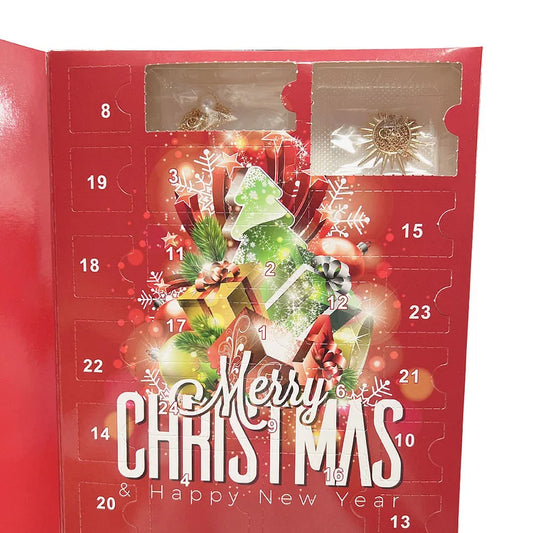Goldener/Silberner Schmuck-Adventskalender – Livia