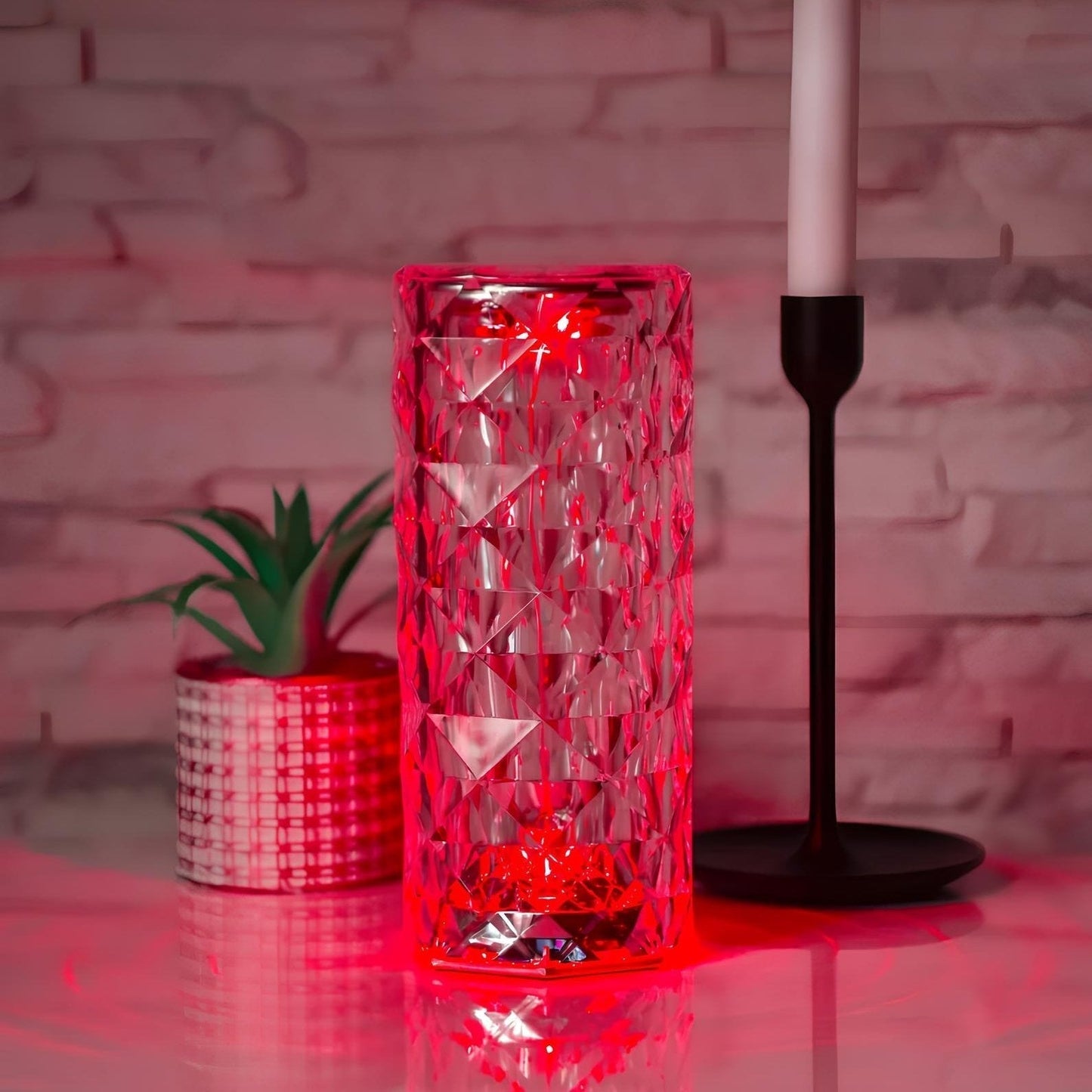 Kristall Tischlampe mit Touch-Bedienung - Aurora