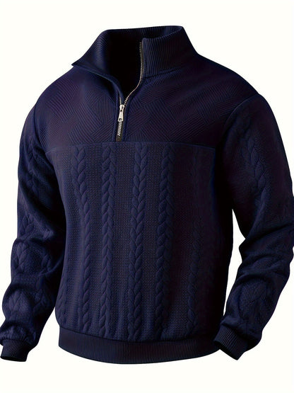 Vintage Herrenpullover mit Reißverschluss – Victor