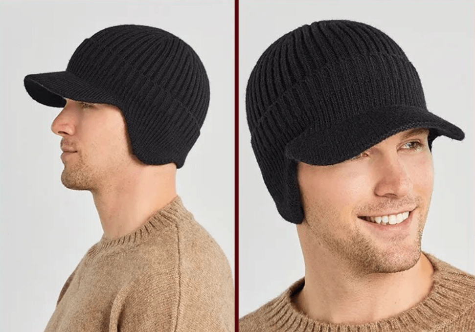Herren Strickmütze mit Ohrenklappen – Kian
