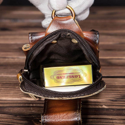 Echtleder Herren-Gürteltasche
