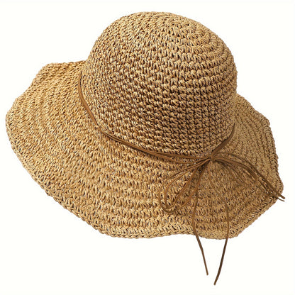 Häkelnder Boho Strohhut für Sommerreisen – Elouan