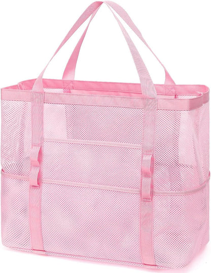 Kaufe 1, Erhalte 1 GRATIS – Extra Große Durchsichtige Mesh-Strandtasche mit 8 Taschen – ClearWave