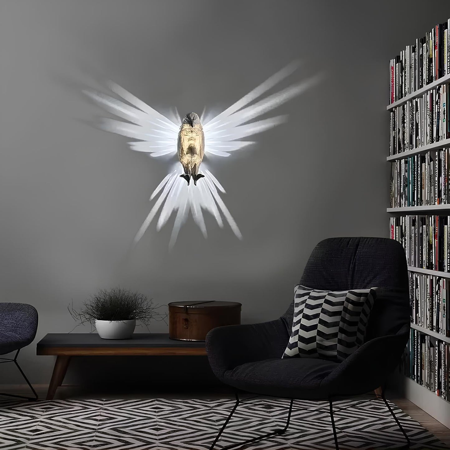 Beleuchtete Flügel Wandleuchte - LumaWings