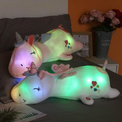 Leuchtendes Plüsch-Einhorn mit LED-Funktion – Glowie