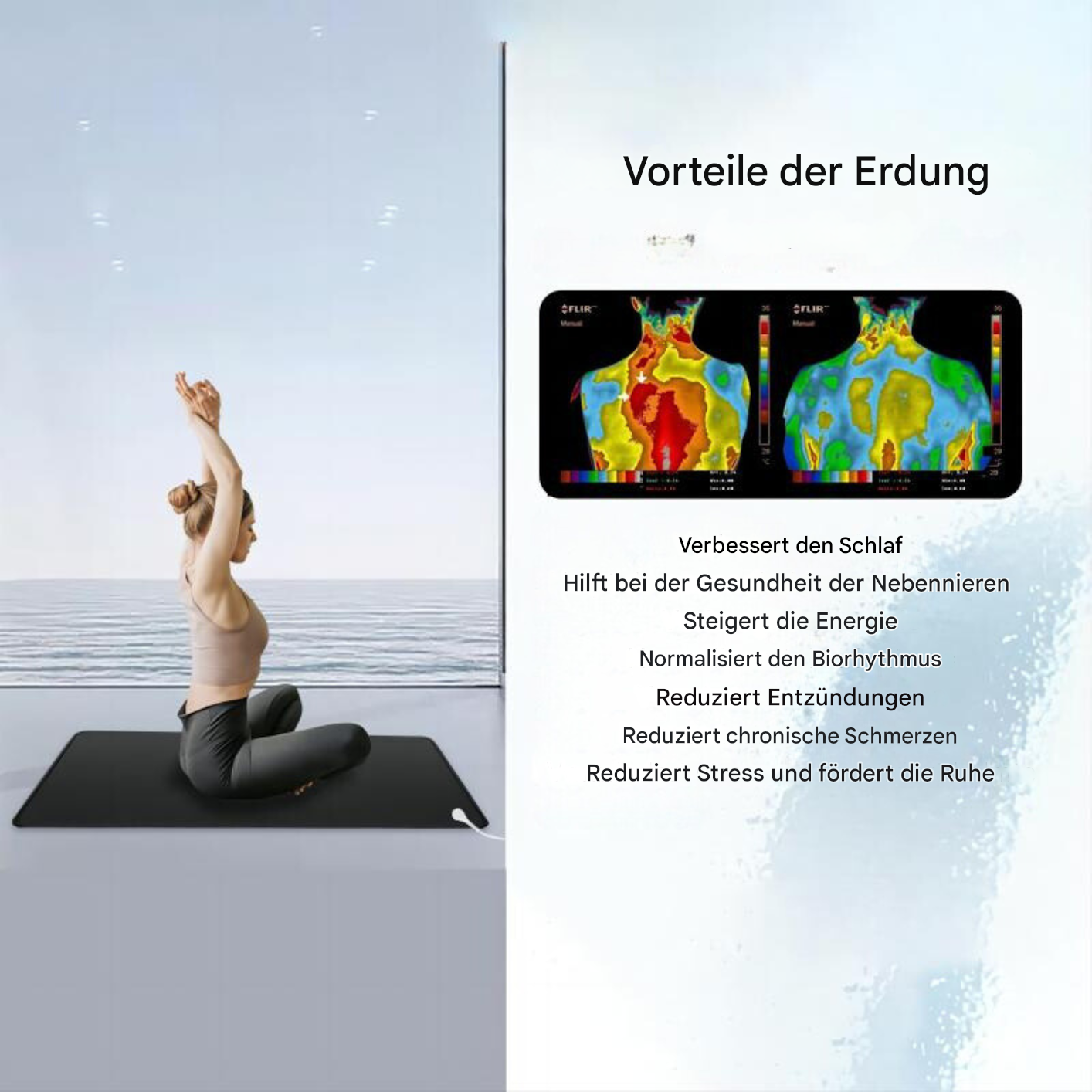 Erdungsmatte aus Carbonleder – EarthConnect