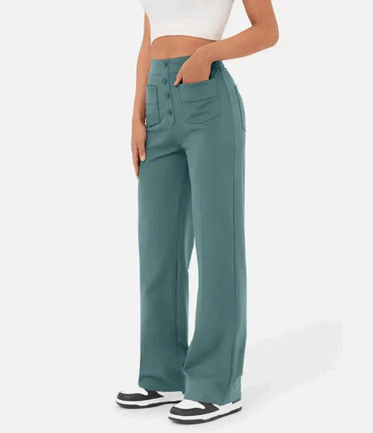Elastische Hohe Taille Damenhose - Isabeau