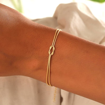 Minimalistische Knotenarmband – Elva